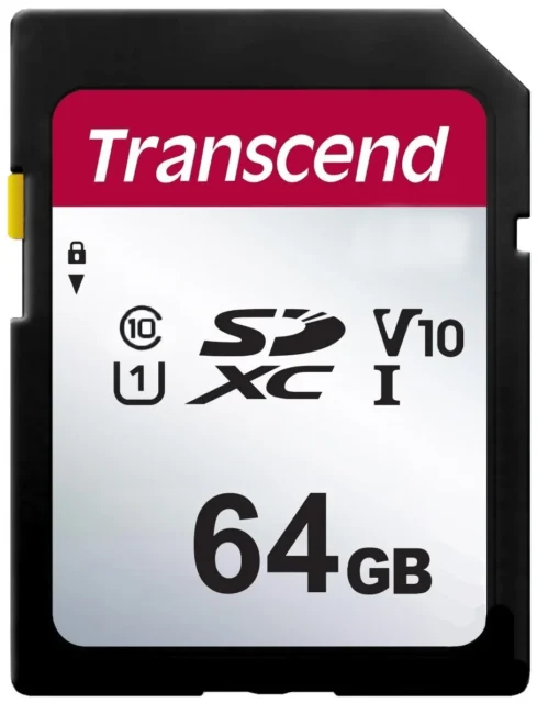 Карта памяти SD Transcend TS64GSDC300S, 64GB/ Class 10 U3