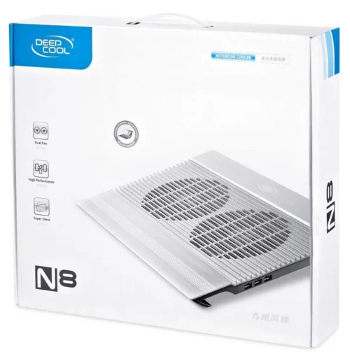 Охлаждающая подставка для ноутбука Deepcool N8 Silver 17"