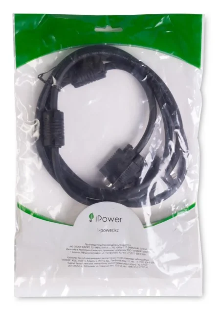 Интерфейсный кабель iPower, iPiVGAMM18 , VGA 15M/15M 1.8 м