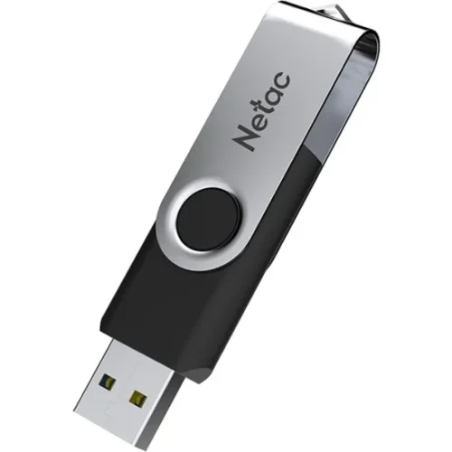 USB Флеш 256 ГБ 3.0 Netac U505 (NT03U505N-256G-30BK) серебристый/черный