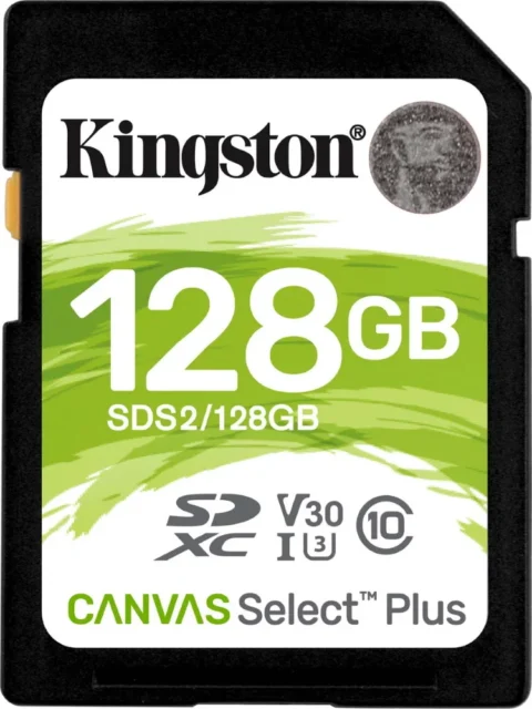 Карта памяти SD 128GB Class 10 U1 Kingston SDS2/128GB