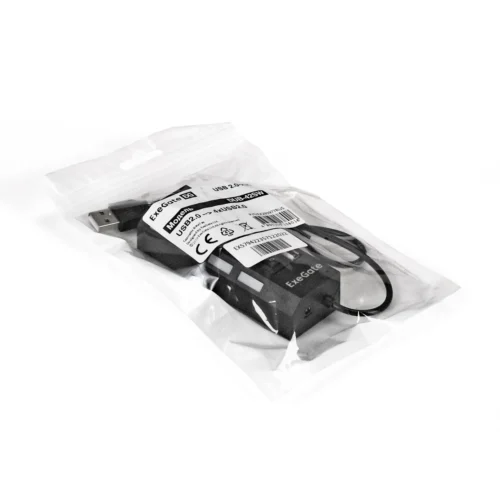 Концентратор USB ExeGate DUB-42SW Хаб 4 порта, USB 2.0, черный