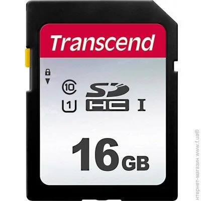 Карта памяти SD Transcend TS16GSDC300S, 16GB/ Class 10 U1