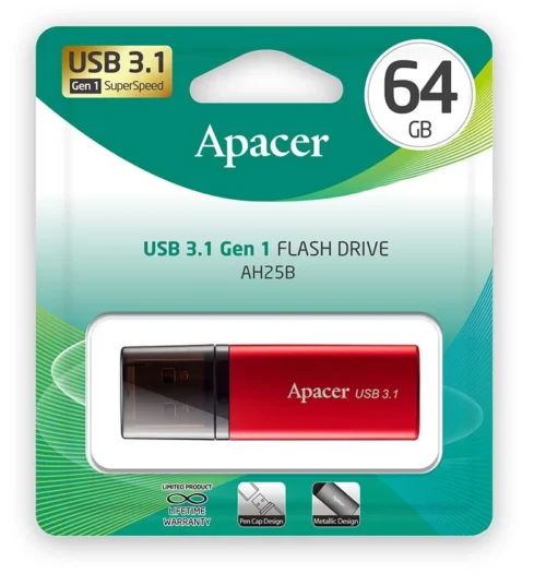 USB Флеш Apacer AH25B 64GB Красный
