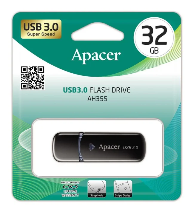 USB Флеш Apacer AH355 32GB Чёрный