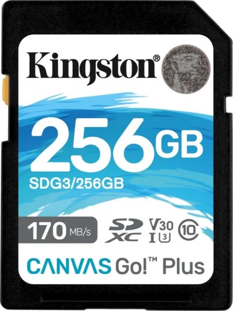 Карта памяти SD 256GB Class 10 U3 Kingston SDG3/256GB