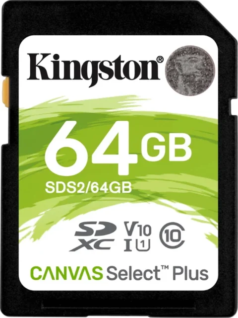 Карта памяти SD 64GB Class 10 U1 Kingston SDS2/64GB
