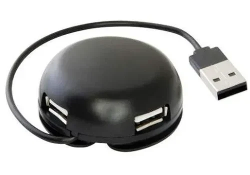 4-портовый мини-разветвитель USB 2.0 Defender Quadro Li0ght, USB 2.0 / USB 1.1, 4 порта