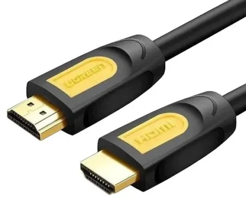 Кабель UGREEN HD101, 10115 HDMI Round Cable 1m (Yellow/Black)