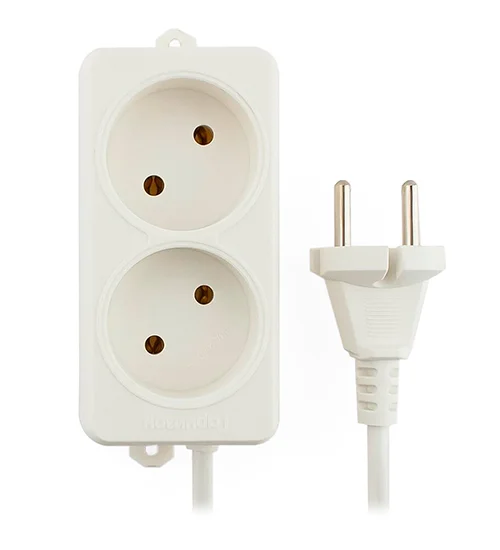 Удлинитель 220V Гарнизон EL-NL2-W-2, 2м, Белый 2 розетки, white